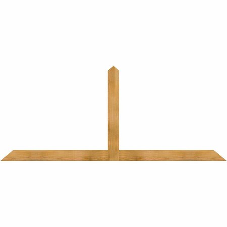 Ekena Millwork Portland Rough Sawn Timber Gable Bracket, Western Red Cedar, 84"W x 35"H x 2"D x 4"F, 10/12 Pitch GBW084X35X0204POR00RWR